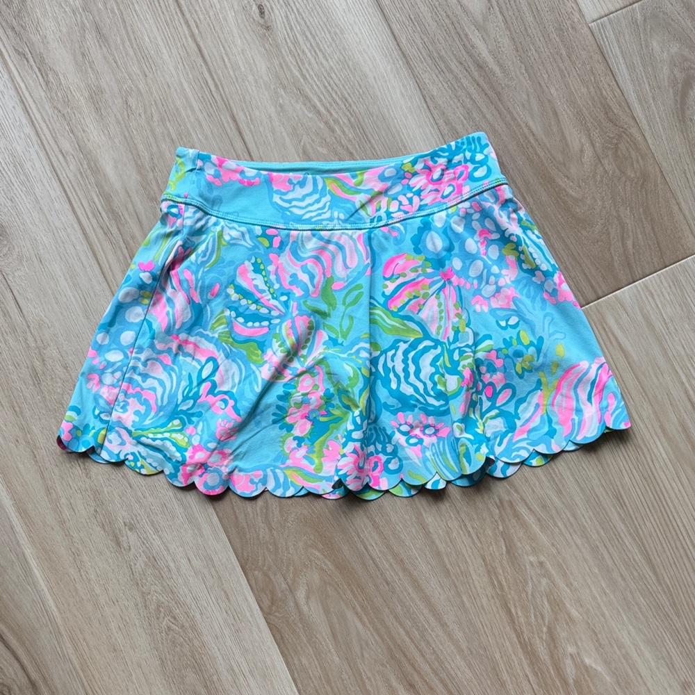 Lilly Pulitzer Luxletic Skirt in Blue and Pink